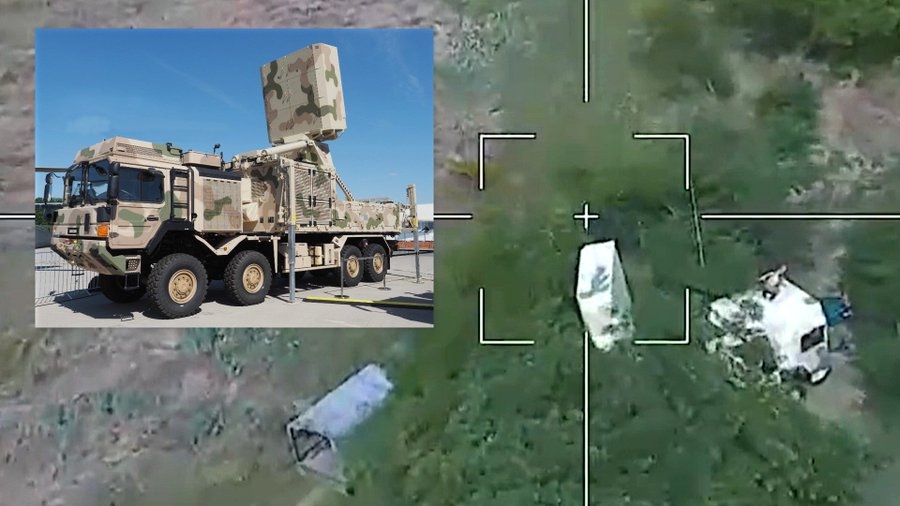 Khoảnh khắc UAV cảm tử tấn công “mắt thần” của tổ hợp phòng không IRIS-T